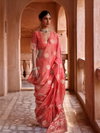 Moghra Silk Muslin Tissue Self Jequard And Zari Weaving Work Saree Wholesale Online